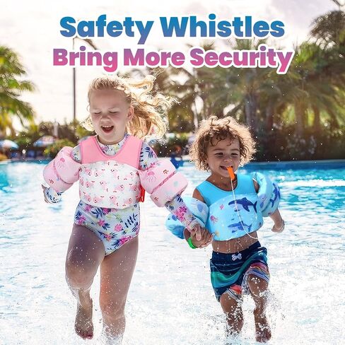 سترة سباحة للأطفال من Heysplash، تطفو عوامات الأطفال الصغار بوزن 33-70 رطلًا، سترة سباحة للأطفال مع حزام قابل للتعديل، سترة سباحة بذراع جناح مائي للأطفال، أداة مساعدة للسباحة على الشاطئ للفتيات من سن 2 إلى 7 سنوات، قوس قزح وحيد القرن in Kuwait