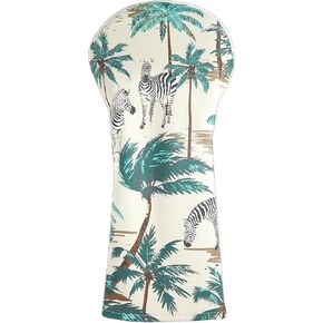 SHABIER Palm Hawaii Safari Jungle، غطاء رأس جولف زيبرا لنادي الرأس