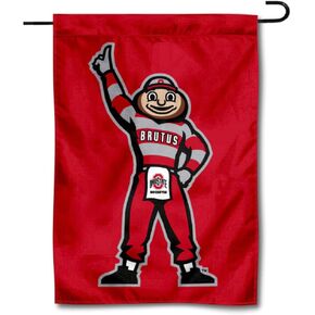 College Flags & Banners Co. Ohio State Buckeyes Standing Brutus Garden Flag
