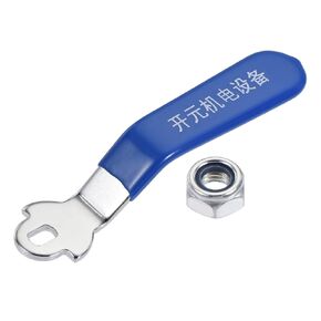 YOKIVE Lever Handle, Iron Chrome Plated Replacements 180 Degree with Plastic Vinyl Grips | Great for Ball Valve (Blue)