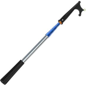 KOMCLUB Telescopic Boat Hook for Docking 3.7ft-11.75ft Extension Pole Hook Push Stick for Boat Non-Slip Rubber Handle Durable Rust-Resistant Rust-Proof Multi-Function Replaceable Head Push Pole