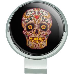GRAPHICS & MORE Skull Day of The Dead Southwestern Golf Hat Clip with Magnetic Ball Marker