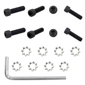 8 Sets Hex (Allen) Head AR Grip Screw 1/4"-28x7/8" with Exterior Tooth Lock Washers for New Build & Replacement