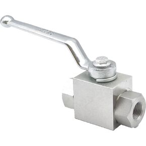 TIEMIN High Pressure Hydraulic Ball Valve 3/8" NPT, 2 Way Ball Valve, 3/8 Inch Hydraulic Valve 7250 PSI（500 bar)