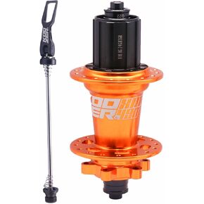 BestParts XM490 MTB Rear Hub 32 Hole, Full Aluminum Ultralight MTB Mountain Bike Disc Brake Hub Quick Release(qr) Rear Hub 5x135mm,HG Fit for Shimano 8-11speed & SRAM 8-10speed,Gold