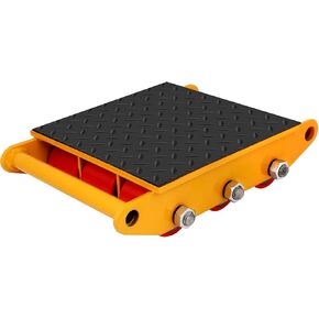 FAHKNS Machine Skates 33000 LBS, Non Slip Disc Machinery Moving Skate with 9 PU Rollers, Heavy Duty Industrial Machinery Mover Skate for Warehouse, Workshop Moving Equipment, Yellow in Saudi Arabia