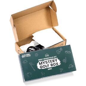 Mullybox Golf Gift, Unisex, Golf Accessories Set with Club Brush, Divot Tool, Golf Ball, Gift Card, Tees, Mystery Golf Box