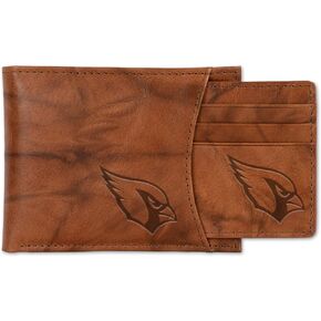 NFL Football Genuine Leather Slider Wallet - 2 Gifts in One