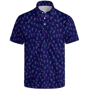 Funny Golf Shirts for Men Moisture Wicking Men's Fun Golf Polo Shirts Quick-Dry Polo Shirts Short Sleeve