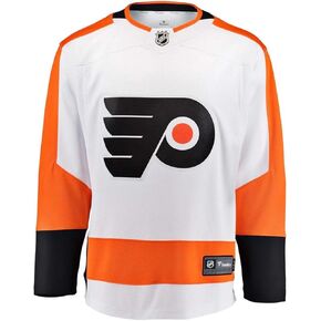 Fanatics Youth Philadelphia Flyers Away Breakaway Jersey Size L/XL Ages 12-18 Years NHL Licensed Hockey Jersey, White