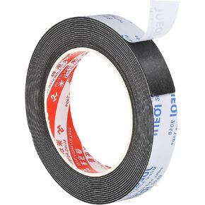 PATIKIL 5m/16.4ft Sealing Foam Tape, 5mm Wide 1mm Thick Single Sided Weather Stripping Door Furniture Seal Strip for Window Pipes Insulation, White