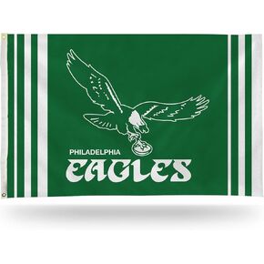 Rico Industries NFL Philadelphia Eagles Throwback Alternate 3' x 5' Banner Flag 3' x 5' Banner Flag Single Sided - Indoor or Outdoor - Home Décor