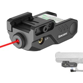 Gmconn Pistol Green Blue Red Purple Laser Sight with Rechargeable Magnetic USB Port, Low Profile Picatinny Mount Purple Dot Sight