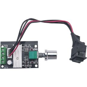 DC Motor Speed Controller 1203BB DC Motor Speed Controller 3A with switch Forward and Reverse Length 15cm For Fan Fish Tank Oxygen Pump Speed Controller Lamp Indicates Power On