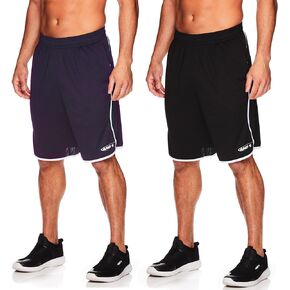 AND1 Men's Drop Needle Shorts, 2-Pack - Comfortable Athletic Performance Basketball Shorts