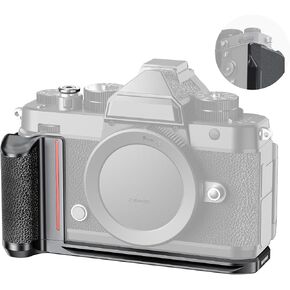 NEEWER Zf Handgrip L Shape Grip for Nikon Z f, Retro Formfitting Thin Camera Mounting Baseplate with Built in Handle, Thumb Grip & Silver Shutter Button, Compatible with Arca Type Tripod Head, CA079 in Saudi Arabia