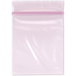 Plymor 2.5" x 3" (Pack of 100), 4 Mil Heavy Duty Anti-Static Zipper Reclosable Plastic Bags