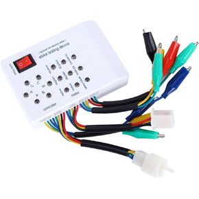 Electro Scooter Brushless Motor Controller Tester, Wearresistant Brushless Motor Tester Plastic High Efficiency for Check Motors for Scooter for E‑Bike