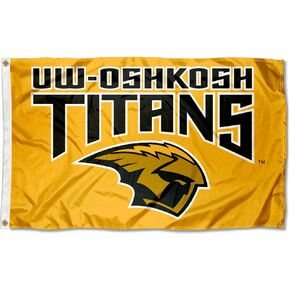UW OshKosh Titans Flag 3x5 Large Banner