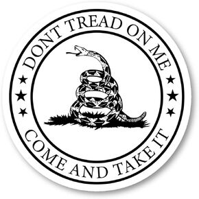 Dont Tred On Me Come and Get It Sticker Gadsden Flag Stickers - 3 Pack - Set of 2.5, 3 and 4 Inch Vinyl Laptop Stickers - for Laptop, Phone, Water Bottle, Car & More Decal (3 Pack) S215067-3Pack