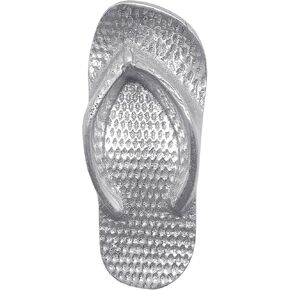 FLIP FLOP NAPKIN WEIGHT | SILVER | BRILLANTE | GIFTS | NAPKIN WEIGHTS | RECYCLED SANDCAST ALUMINUM | HANDMADE IN MEXICO