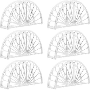 MAGICLULU 6Pcs Vertical dispenser fan shaped tissue holder tabletop napkin dispenser towel basket napkin box Christmas table paper guest towel holders Paper towels Paper towel holder