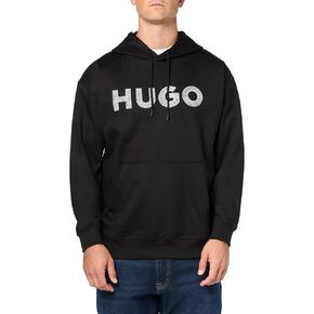 HUGO Men's Smooth Cotton Zip Up Bomber Sweatshirt
