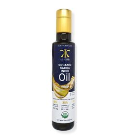 Organic Sacha Inchi Oil - by Aliksir - Organic, Omega 3, Extra Virgin, 100% Natural with an Enriching Omega 3 Boost of 7247 mg, Balancing Omega 6 at 5214 mg, and Nourishing Omega 9 at 1370 mg - (8.45 fl oz.)
