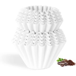 100 Count Unbleached Coffee Filters, 4-5 Cup Natural Basket Coffee Filter Paper for 5 Cup Coffee Maker, Small Coffee Travel Brewer, Single Serve Coffee Pot