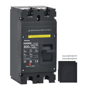 DIHOOL 160 Amp DC Circuit Breaker 160A Disconnect Switch Dual Pole 1000V