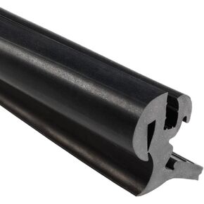 EPDM Dense Rubber Window Locking Gasket/Weather Stripping Window Seal, One-Piece Locking Action (Offset), Fits 1/4 Inch Glass and 1/16 Inch Panel Edge, (33 Feet or 10 Meter)
