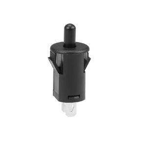Door Light Switch PB35 Momentary Normally Closed Replacement Switch, [for Refrigerator or Freezer Applications Lighting] - AC 250V 3A / Black / 3 Pcs