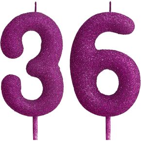 40th Glitter Birthday Candles Gold Number 40 Candle Birthday Cake Topper Decorations for Girls Kids Adults Birthday Party Wedding Anniversary Celebration Decor Supplies