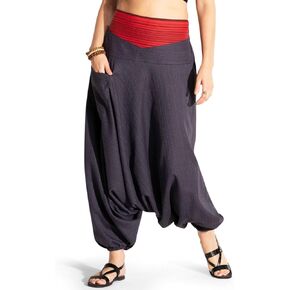 The Veshti Company Comfy Women's Yoga Harem Pants Elastic Waist Wide Leg Pants Loose Baggy Boho Clothes for Women