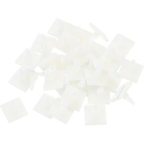 MECCANIXITY 55 Pcs Adhesive PCB Spacer, Sticky Nylon Insulated Standoffs for PCB Board, Supporting Height 0.26", Fits PCB Hole Dia 4mm to 4.3mm, White