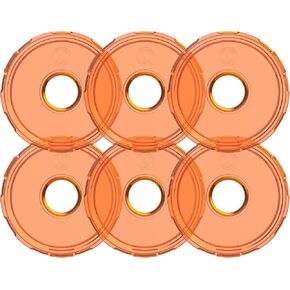 KC Cyclone V2 LED - Replacement Lens - Amber - 6-PK