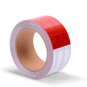 Reflective Tape 2" x 32', Self Adhesive Conspicuity Tape, Reflector Safety Tape for Trailers, RV, Camper, Boat High Intensity Grade (White)