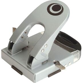 Officemate 649529 OfficeMate Deluxe 2-Hole Punch 50 Sheet Capacity Gray/Blue (90101)