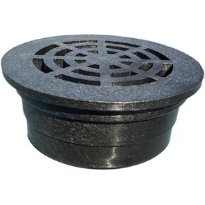 Durable Plastic Round Grate for 3" Drain Pipe - UV Resistant, Ideal for Lawns, Patios, & Landscaped Areas - Green or Black (1 Unit) (GREEN)