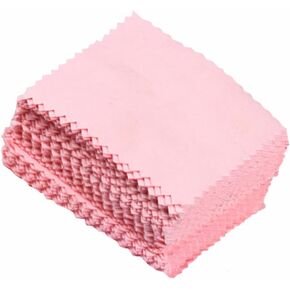 Healeved 50Pcs 50 silver polishing cloths eyeglasses cleaning cloths microfiber screen cleaner Jewelry Wiping Cloth streak cloth microfiber wipes flannel gold and silver