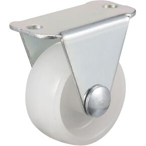 uxcell 1.2 Inch Fixed Caster Wheels PP Top Plate Caster Wheel, 66lb Total Load Capacity, Pack of 4