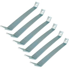 2 Hole 12.2'' Length 45 Degree Angle Support Bracket Corner Brace Fit for 1/2" Bolt in 1-5/8" Strut Channel, 6 Pack