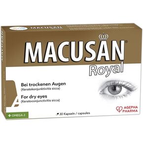 Royal Dry Eye Tablets | Pills for Healthy Macula of Eyes | Eye Vitamin & Mineral Supplement with Lutein, Zeaxanthin & Omega-3 | Eye Health Supplements for Good Vision
