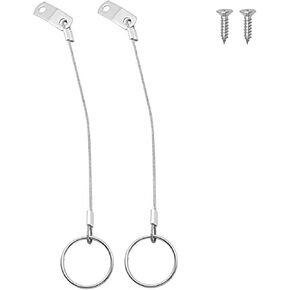 2PCS Stainless Steel Marine Anti-Lost Lanyard Pins Pins Connecting Rope Hose Clips 150mm Quick Release Pins Marine Hardware Anti Lost 316 Lanyard Quick Release Ring for Marine Lanyard Cables
