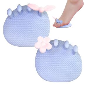 Toe Separators for Women,Toe Separators for Overlapping Toes,Multifunctional Bunion Corrector with Flower Shape Improves Bunion,Plantar Fasciitis or Other Foot Pain（Blue）