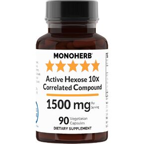 Active Hexose 10x Correlated Compound, 1500 mg - 30 Servings - 90 Capsules 500 mg per Capsule
