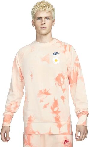 Nike Men's Crimson Bliss Sportswear Have A Day Crewneck Sweatshirt - L in Saudi Arabia