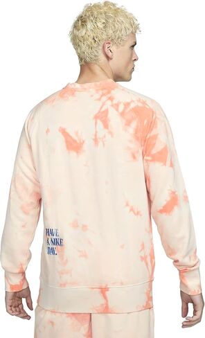Nike Men's Crimson Bliss Sportswear Have A Day Crewneck Sweatshirt - L in Saudi Arabia