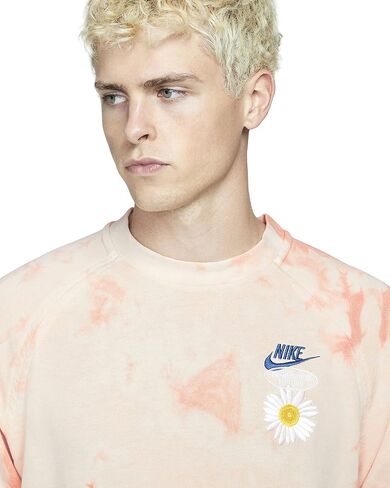Nike Men's Crimson Bliss Sportswear Have A Day Crewneck Sweatshirt - L in Saudi Arabia