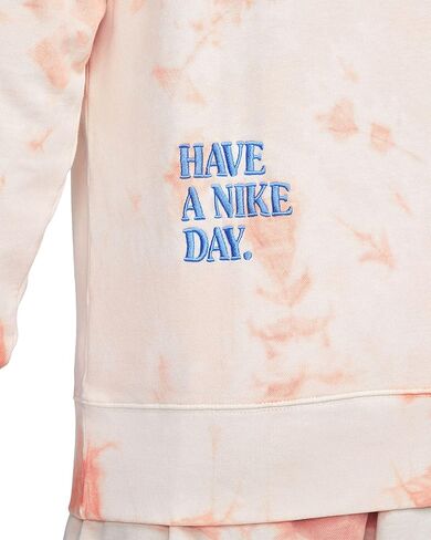 Nike Men's Crimson Bliss Sportswear Have A Day Crewneck Sweatshirt - L in Saudi Arabia